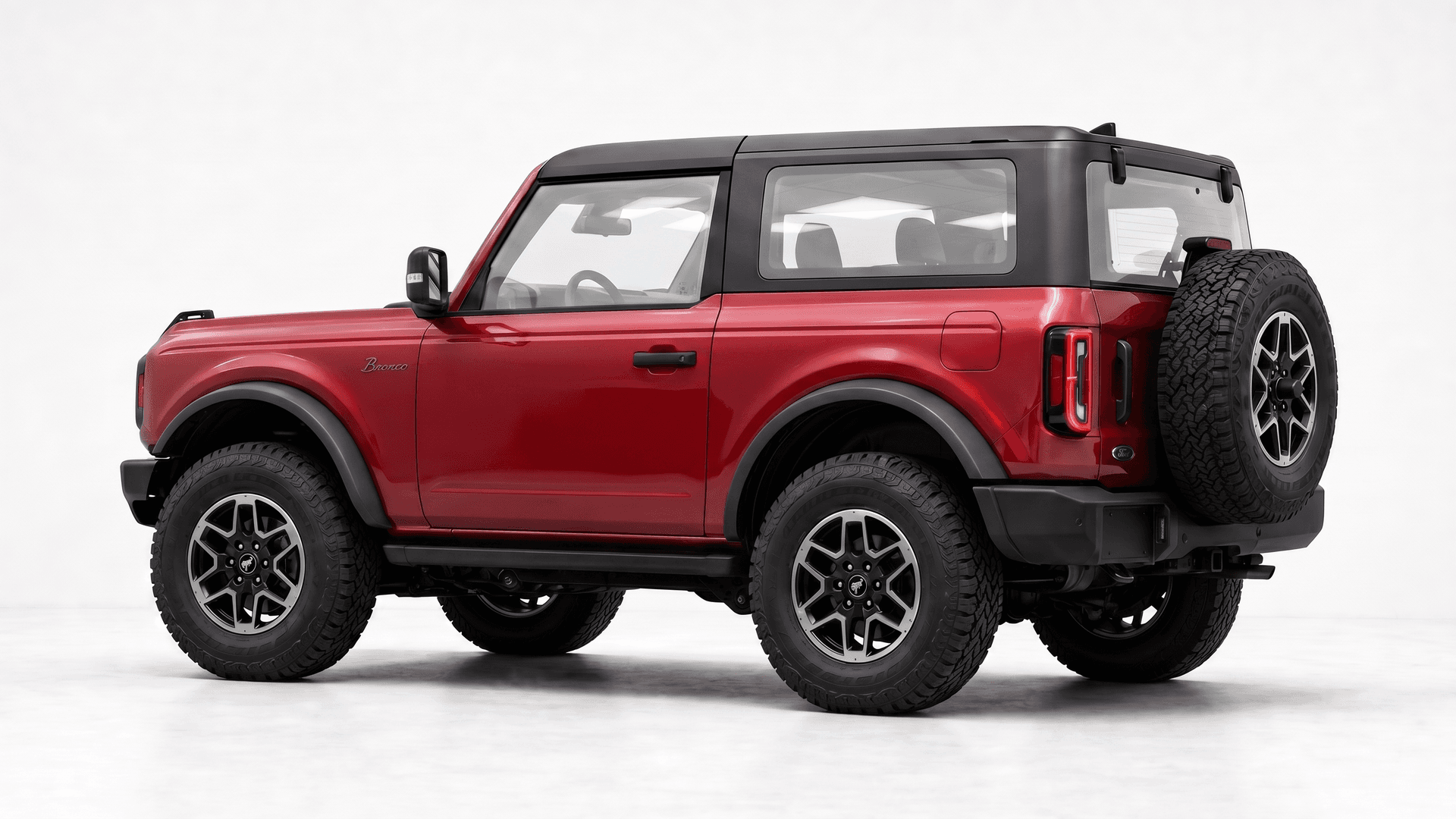 2026 Ford Bronco in Ruby Red Metallic Tinted Clearcoat
