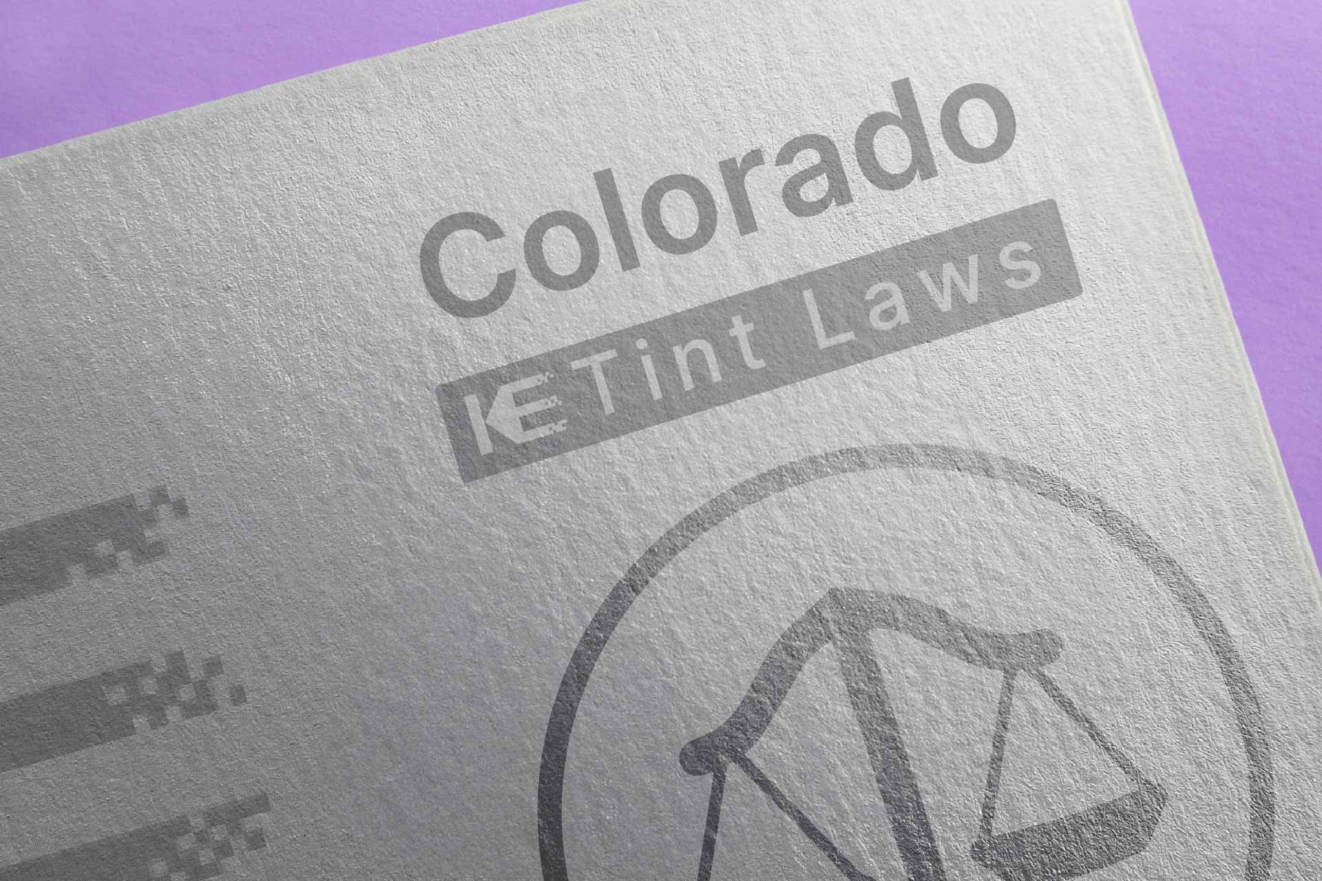 Window Tint Law Guide for Colorado