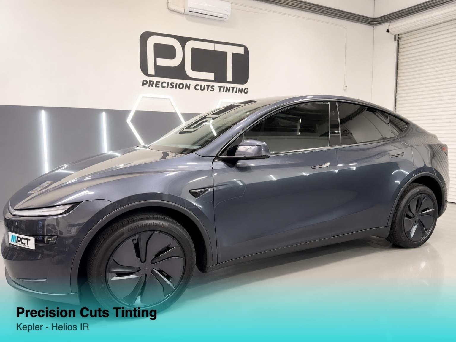 2026 Tesla Model Y with Kepler - Helios IR window tint in Yorba Linda, California — installed by Precision Cuts Tinting (photo 1)
