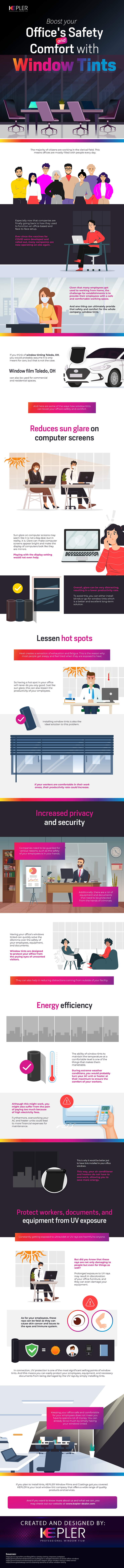 Boost Your Office’s Safety And Comfort With Window Tints - Infographic