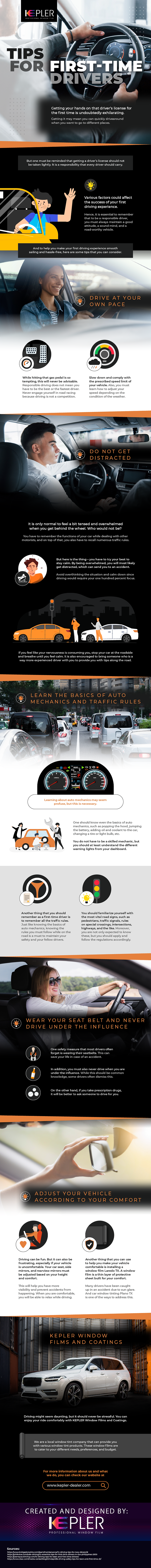Tips For First Time Drivers - Infographic